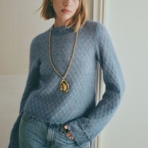 Sezane Wanda Sweater blue XL